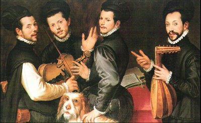 Portrait of the Four Monaldini Brothers by Bartolomeo Passarotti